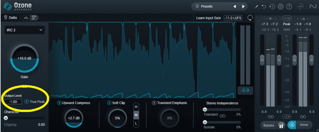 Ozone True Peak Limiting