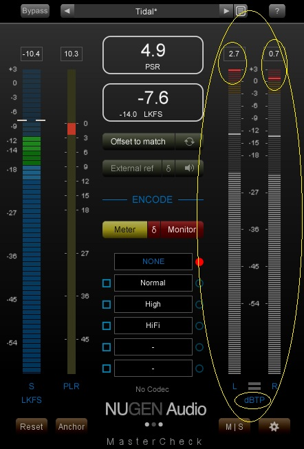 NuGen Audio True Peak detection